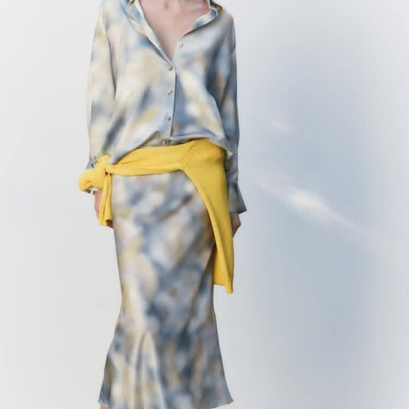 Zara Satin Effect Shirt - Picture 4 of 5